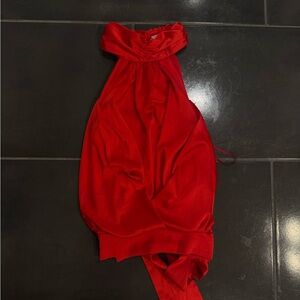 Red Halter Neck Tank